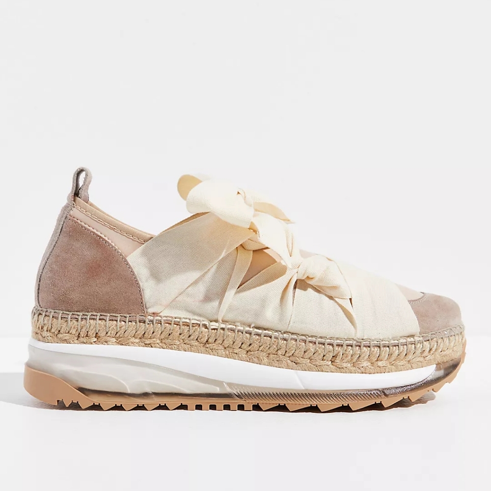 Free People Chapmin Espadrille Sneakers - Size 38 - Picture 6 of 13